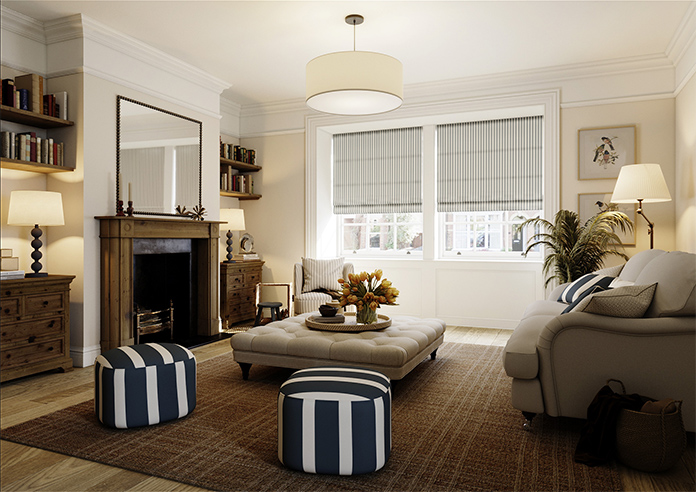 The British Stripe Co. Mary, Polzeath No.2 - Twist&Fit Roman Blind - Image 7